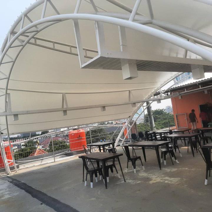Tenda Membran untuk Cafe